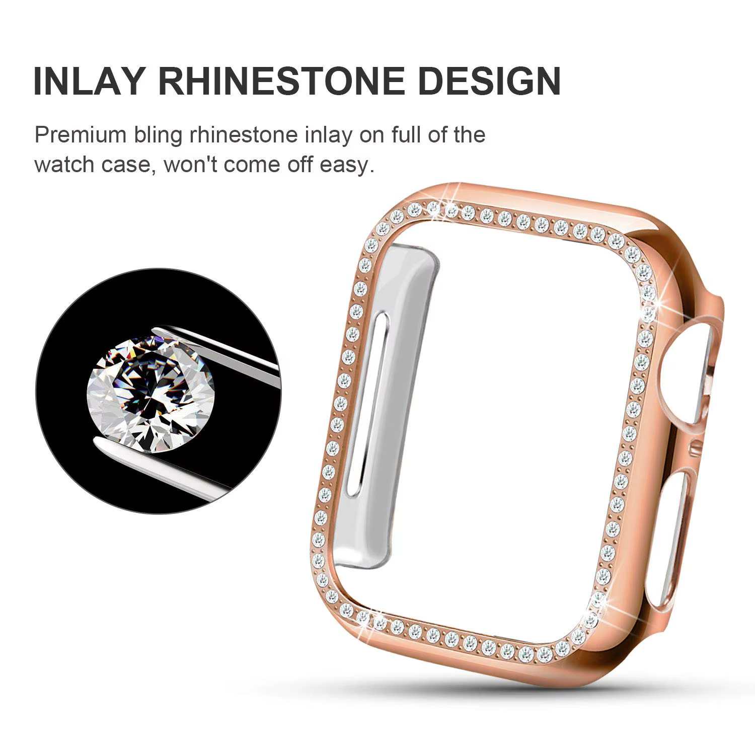 Coque et bracelet de montre en métal pour Apple watch