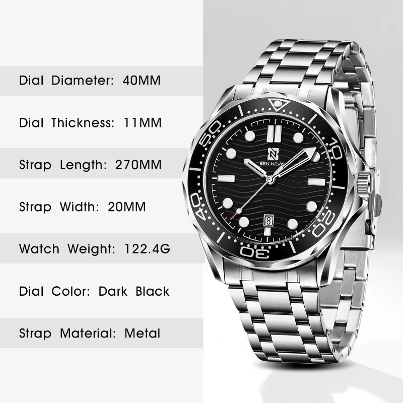 Seam84- Montre à Quartz pour Homme