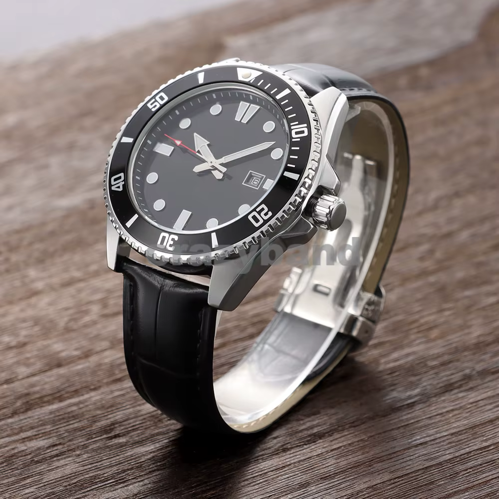 Bracelet de montre en cuir véritable pour Cartier Tank London Solo Business