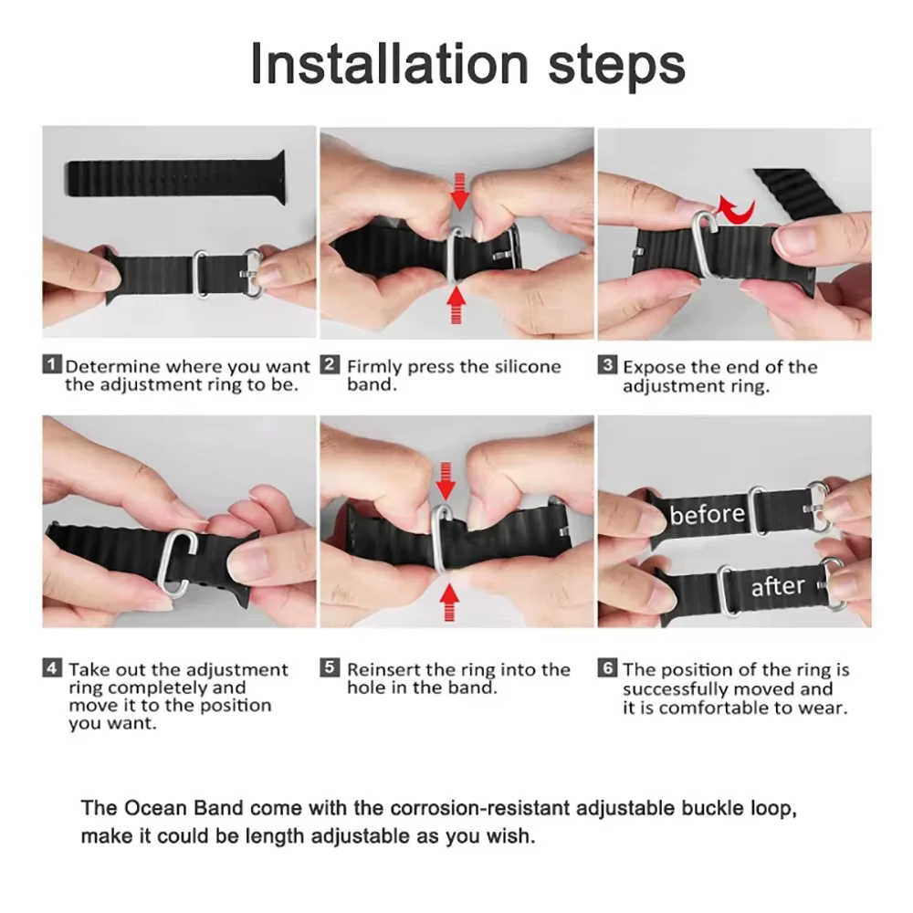 Bracelet océan pour Apple Watch Ultra