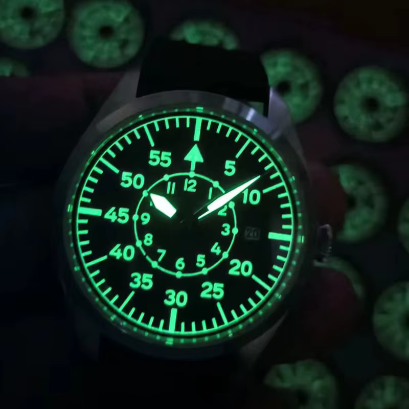 Flieger Montre pilote A Type B aviateur champ automatique Reloj Piloto Relogio Montre-bracelet mécanique Orologio Pilota