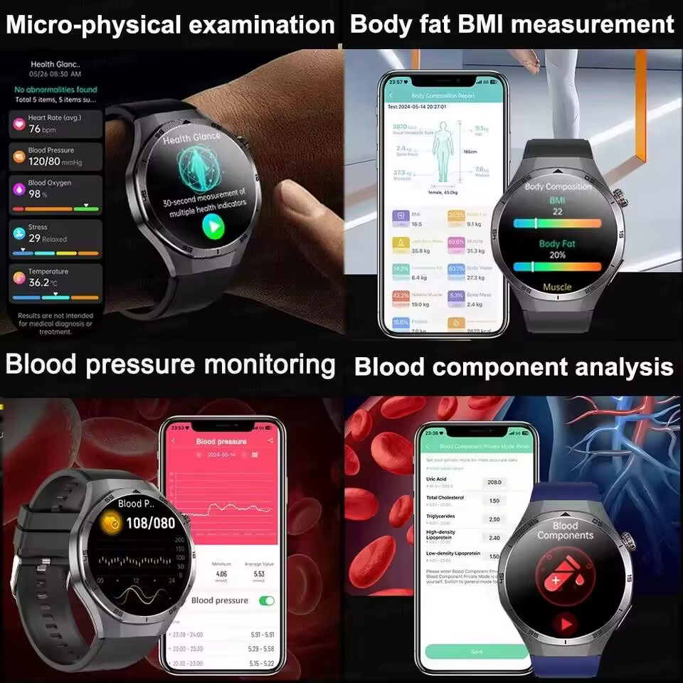 Montre connectée intelligente 2026 authentique et neuve avec ECG