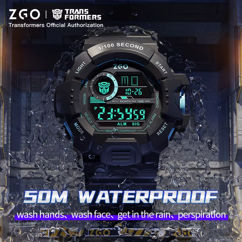 ZGO X Transformers montres pour hommes montre électronique étanche