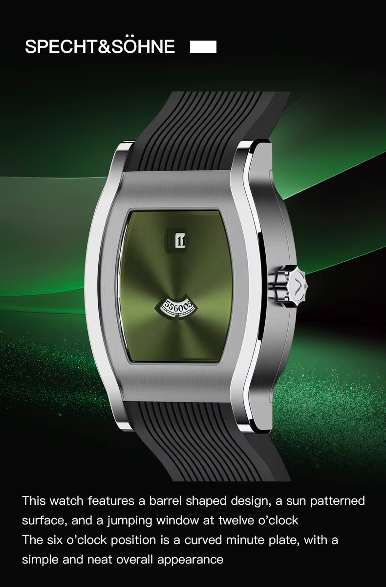 Luxe nouveau Specht & Söhne saut heure automatique mécanique hommes montre saphir cristal acier inoxydable montre-bracelet Reloj Hombre 