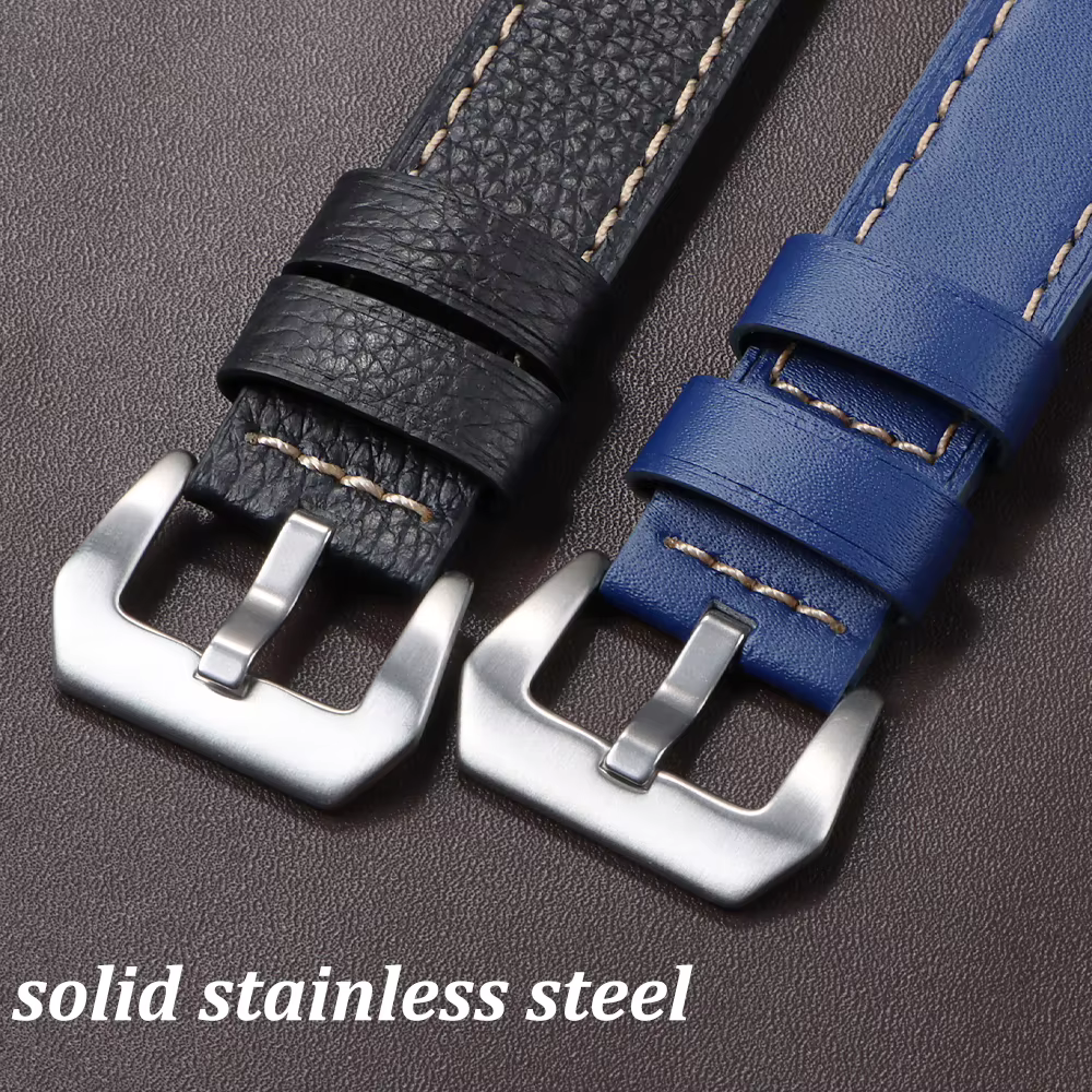 Bracelet de montre en cuir véritable
