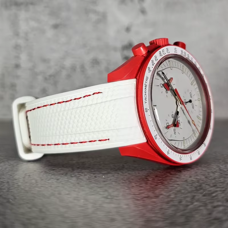 Bracelet de montre en caoutchouc pour Swatch X Omega Joint MoonSwatch