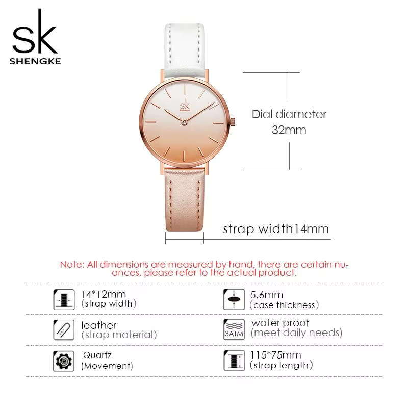 Shengke Simple mode montre pour femme haut de gamme