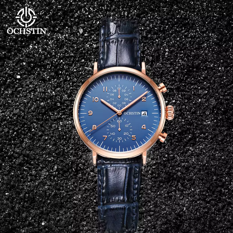 Ochstin prominente affaires haut de gamme nouvelle mode montres multi-fonctionnel mouvement à quartz étanche hommes cadeau wirstwatch
