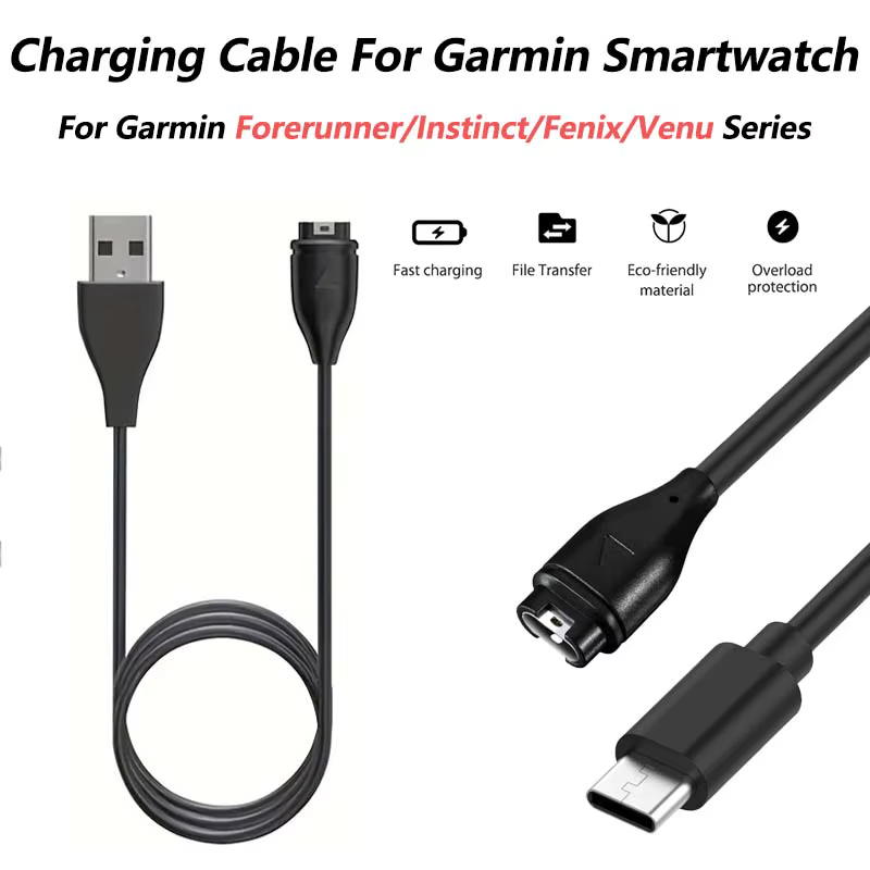 Chargeur USB C pour montre Garmin