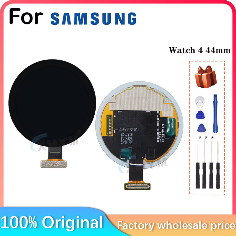 Nouveau pour Samsung Galaxy Watch 4 44mm R-870 R-875 SM-R870 SM-R875 GPS Bluetooth WiFi + LTE LCD écran pièces remplacer réparation