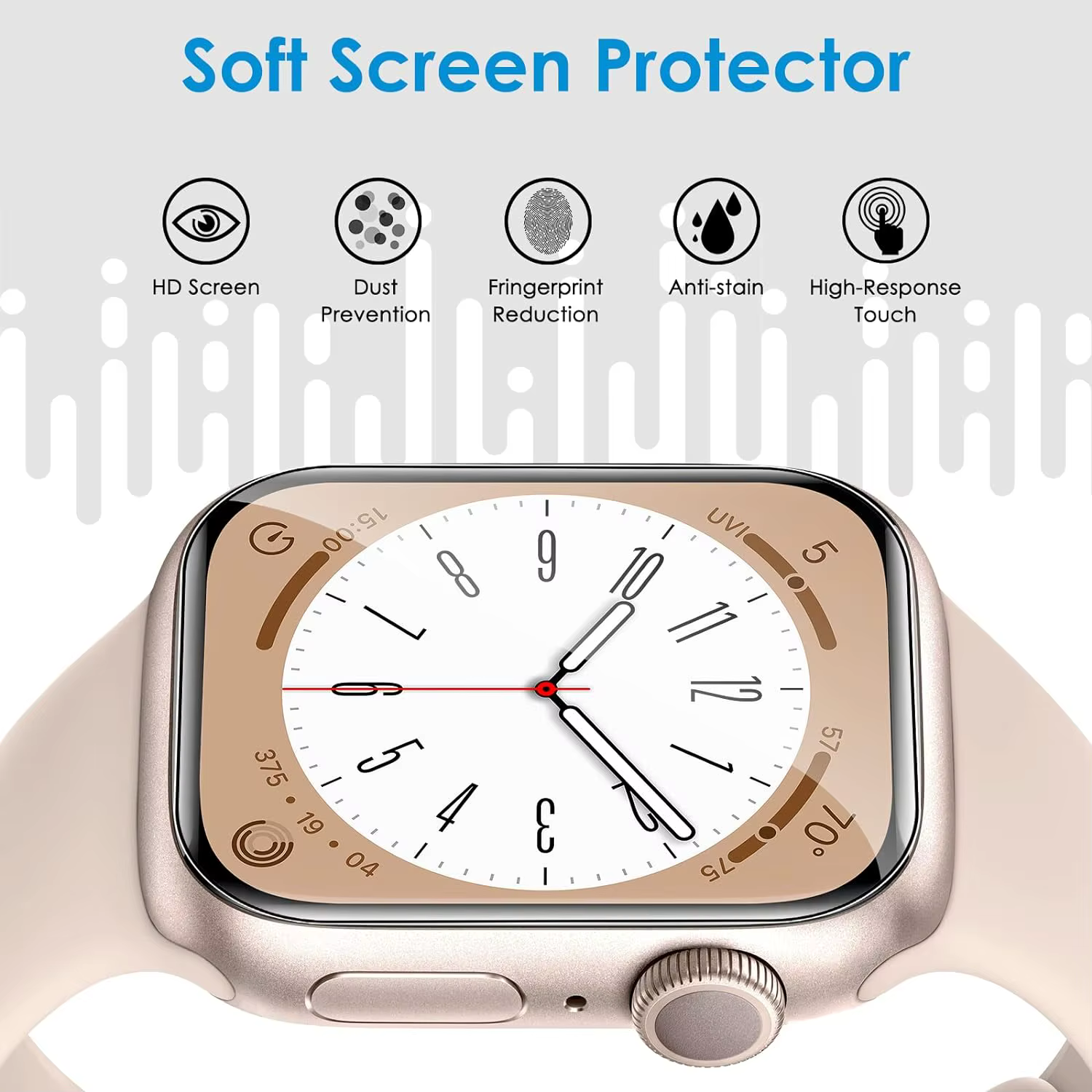 Protecteur d'écran pour Apple Watch 44mm 40mm 45mm 41mm 38mm 42mm iWatch 6 SE 5 4