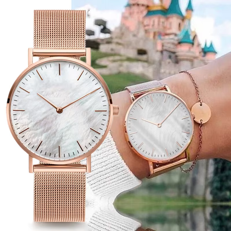 Montres de marque de luxe pour femmes mode alliage analogique dames