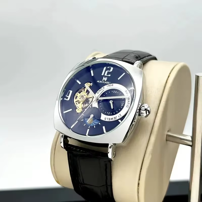 Montre mécanique vintage élégante pour homme