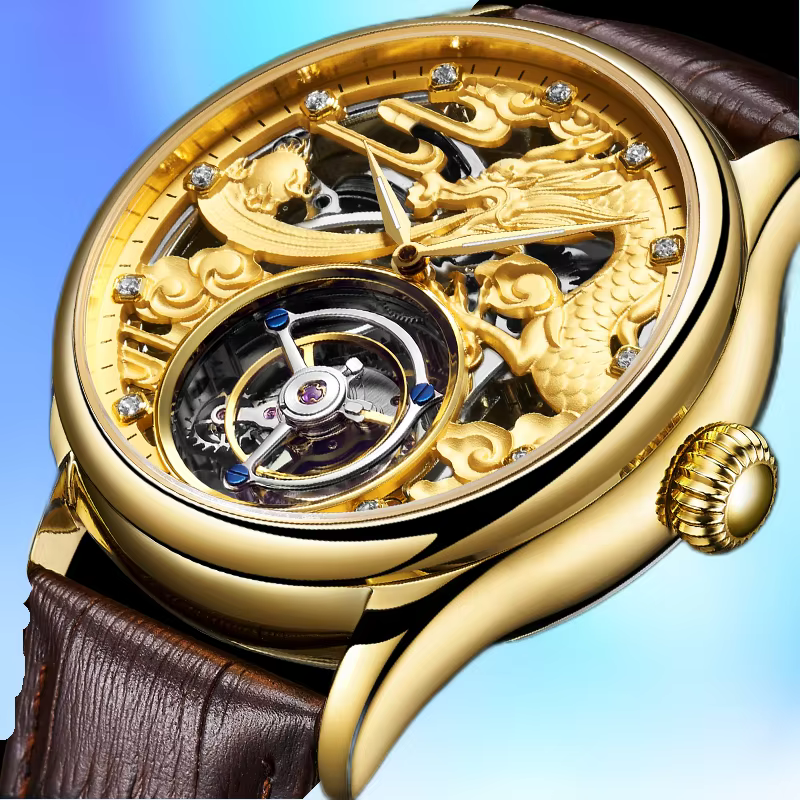 AESOP hommes volant Tourbillon mouvement mécanique automatique montres de luxe