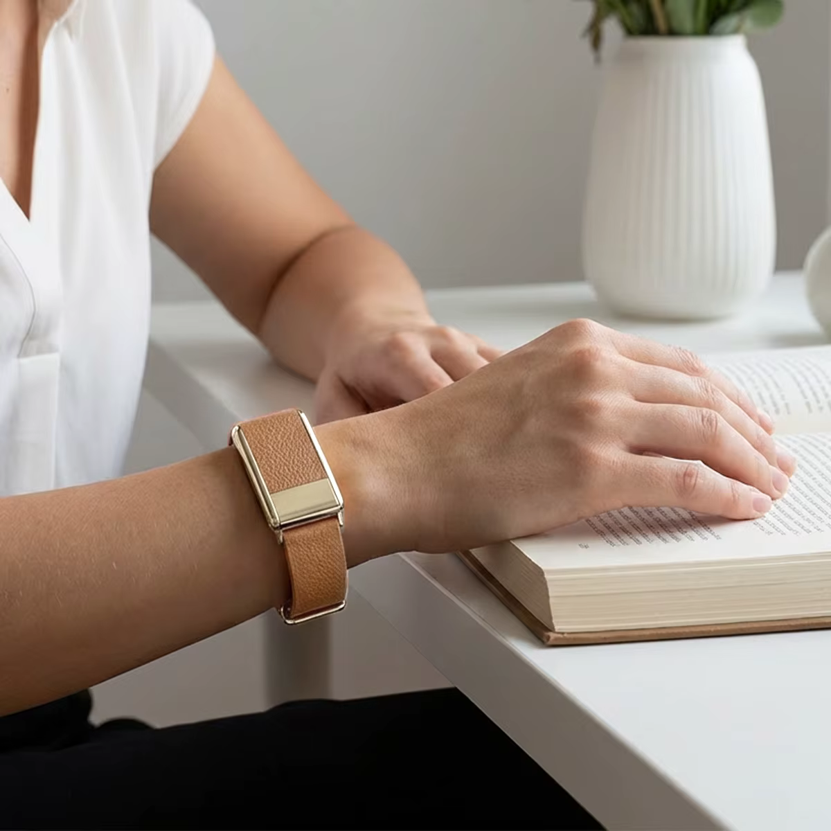 Bracelet en cuir officiel de luxe conique pour Whoop 5.0 one+peak 5.0 MG
