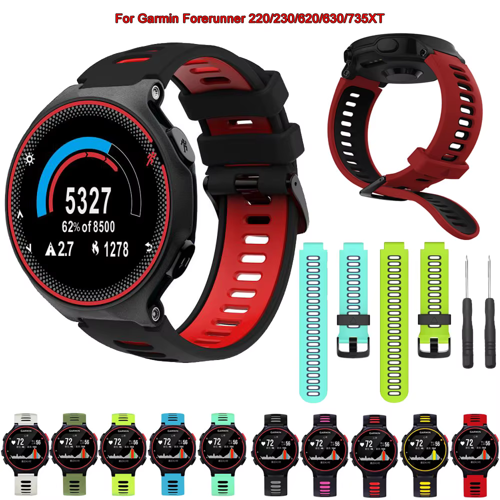 Bracelet de montre pour Garmin Forerunner 735XT 735/220/230/235/620/630
