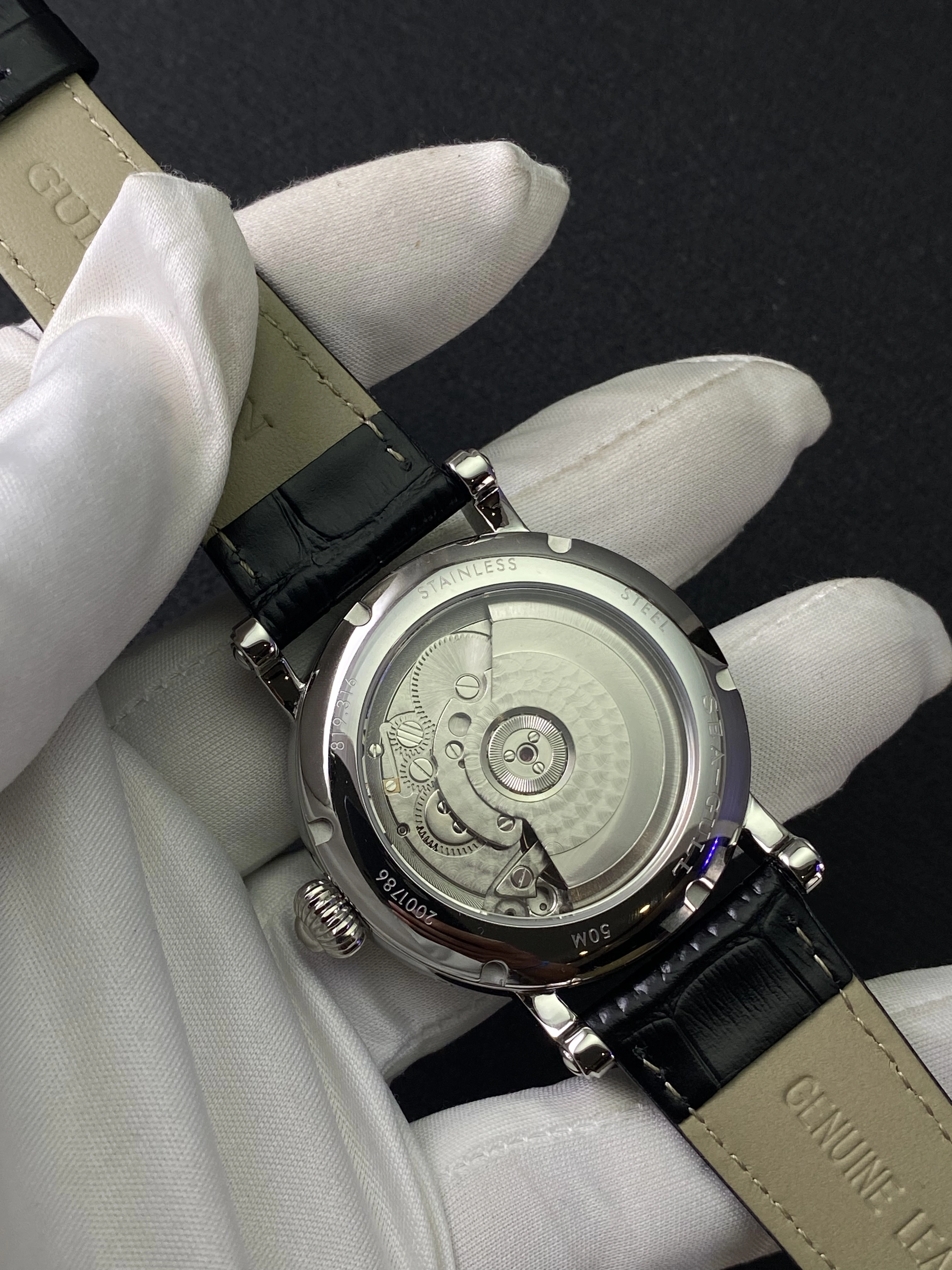 Montre mécanique automatique de luxe pour homme GULL TRON