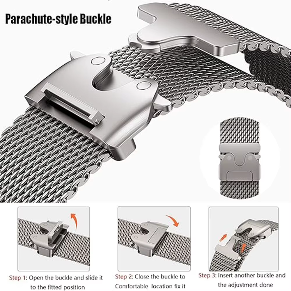 Bracelet en boucle milanaise en titane pour Apple Watch Ultra 2/3
