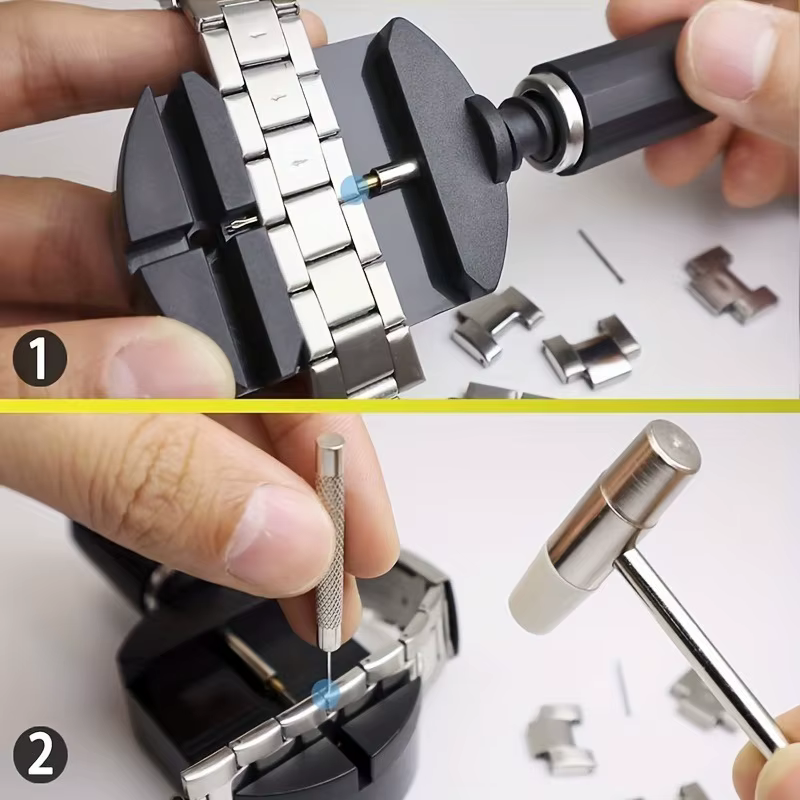 Kit d'outils de réparation de montres professionnel de luxe 52 pièces/ensemble