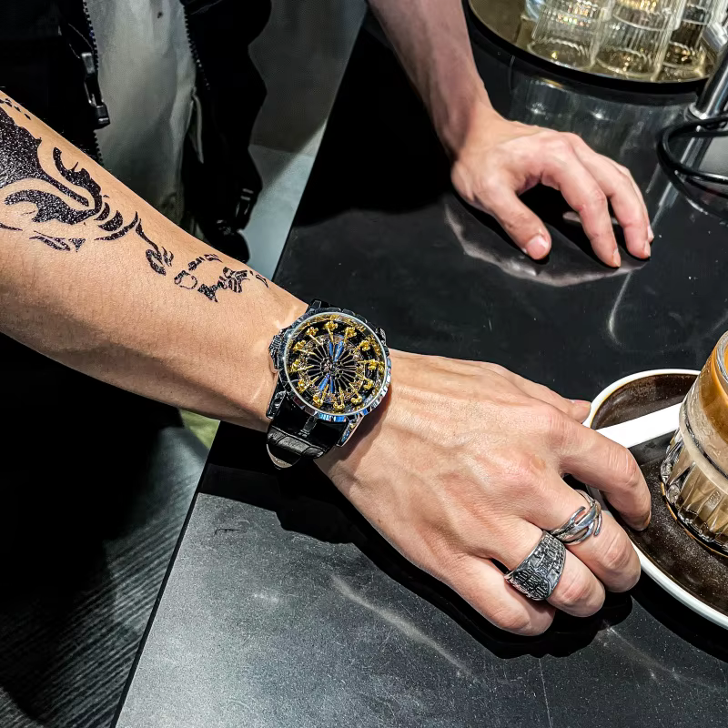 Montres à Quartz pour hommes douze chevaliers de la Table ronde montre