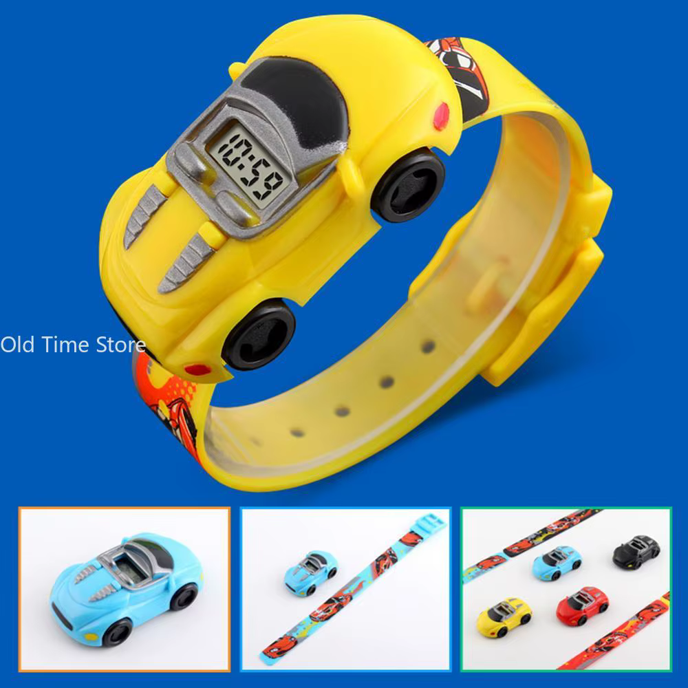 Montre de voiture de dessin animé pour enfants