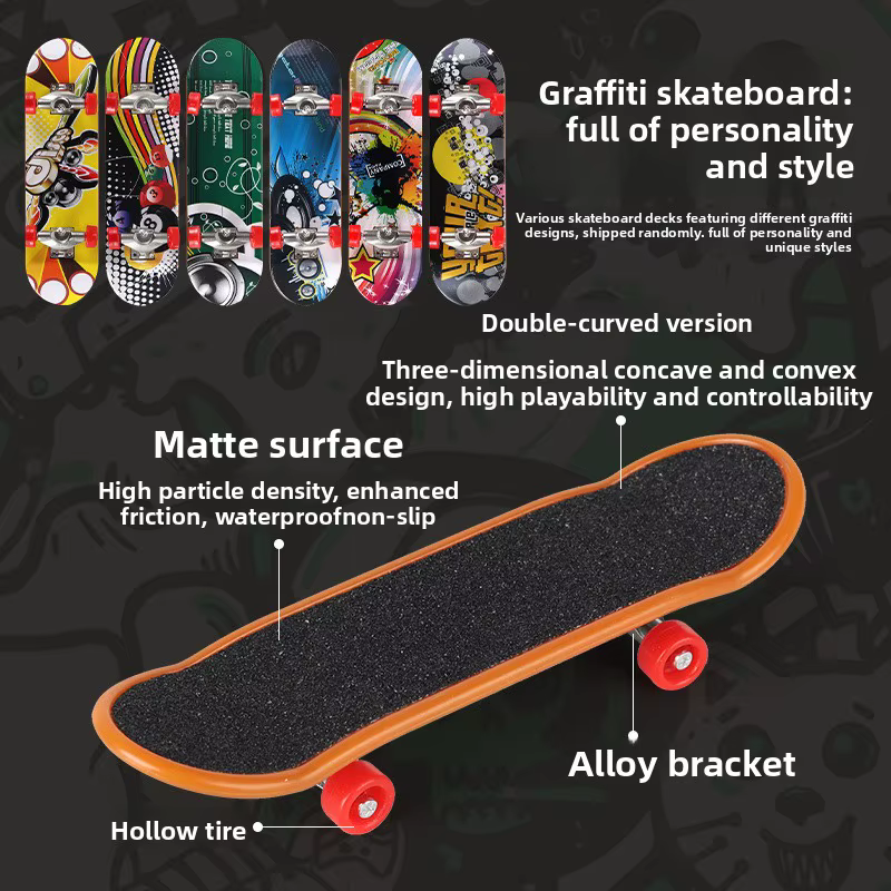 Skateboard à doigts professionnel, bricolage, rampe de parc, accessoires, technologie, scène de pont, lieu, combinaison de jouets, petits cadeaux
