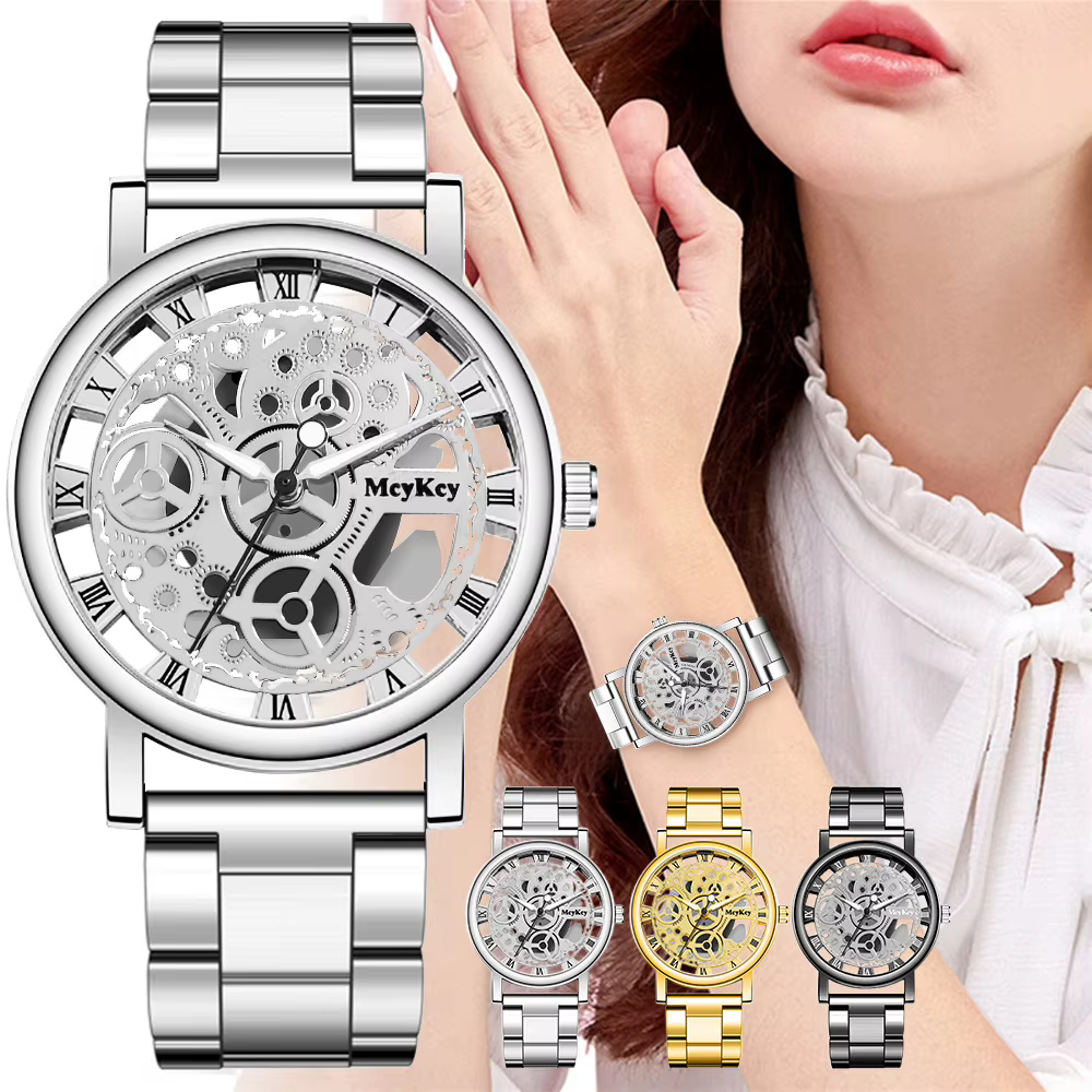 2025 nouvelle mode femmes or luxe montre à quartz décontractée maille métallique montres en acier inoxydable Relogio Feminino dames montres-bracelets