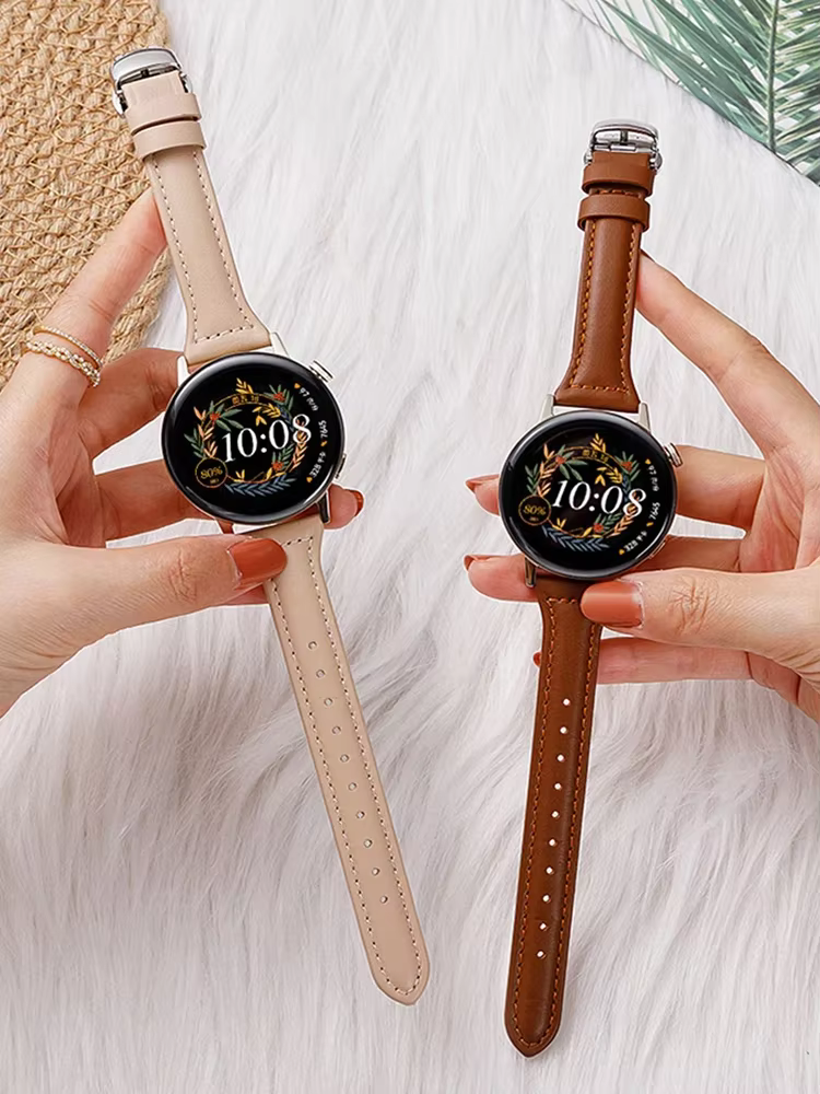 Bracelet en cuir mince pour Samsung Galaxy Watch
