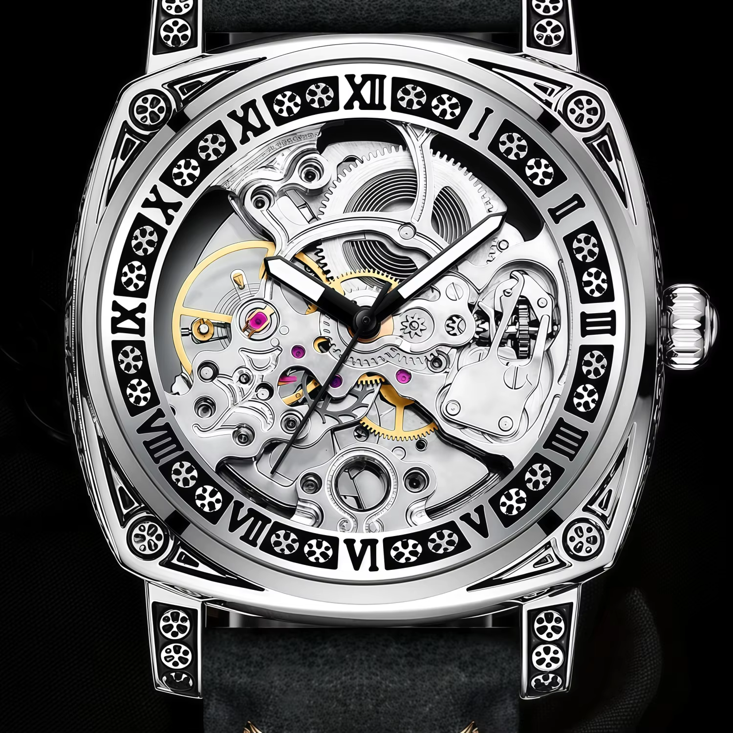 Montre mécanique automatique de luxe pour homme BINBOND