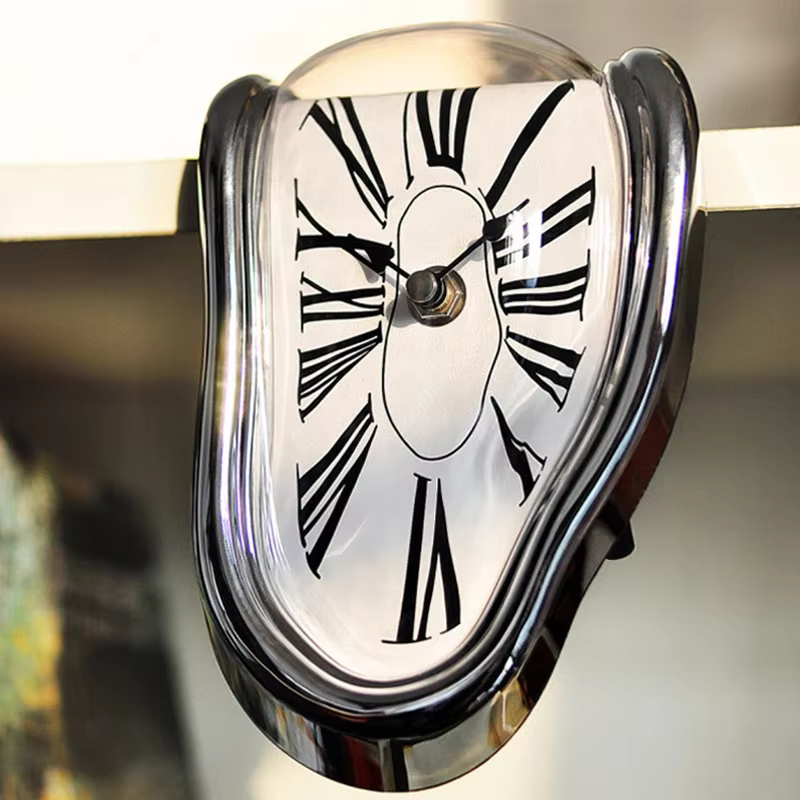 Horloge murale silencieuse à effet de fusion