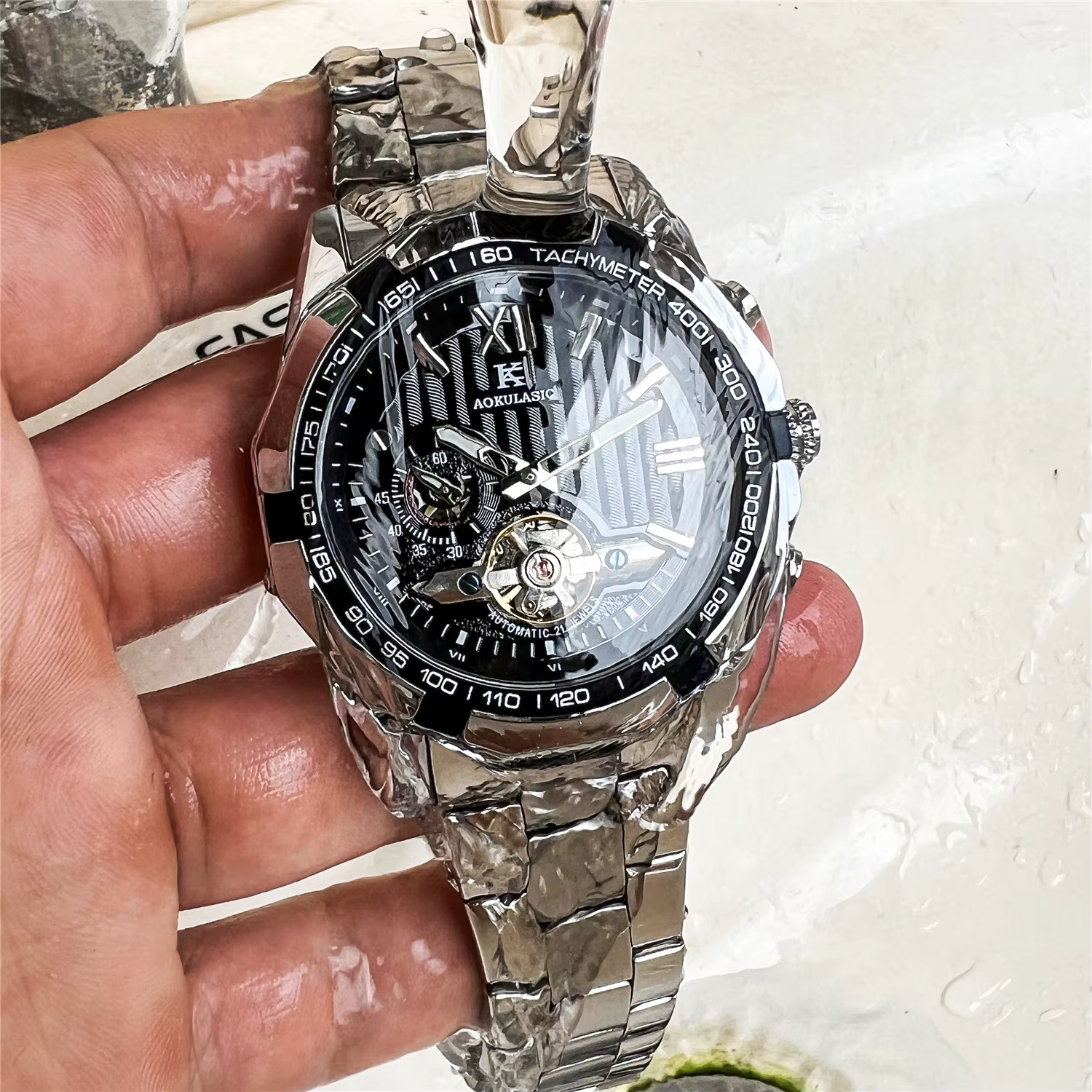 Montre automatique à remontage automatique pour homme
