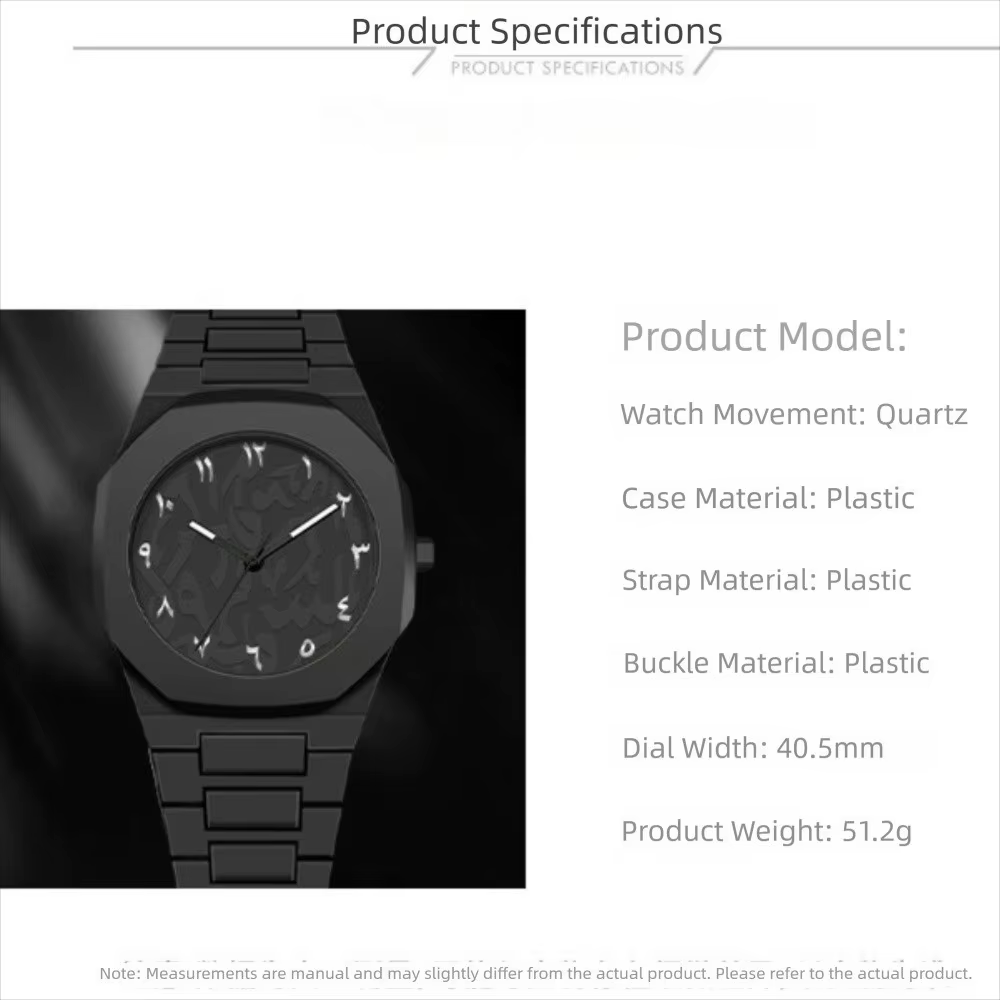 Montre étanche à cadran arabe