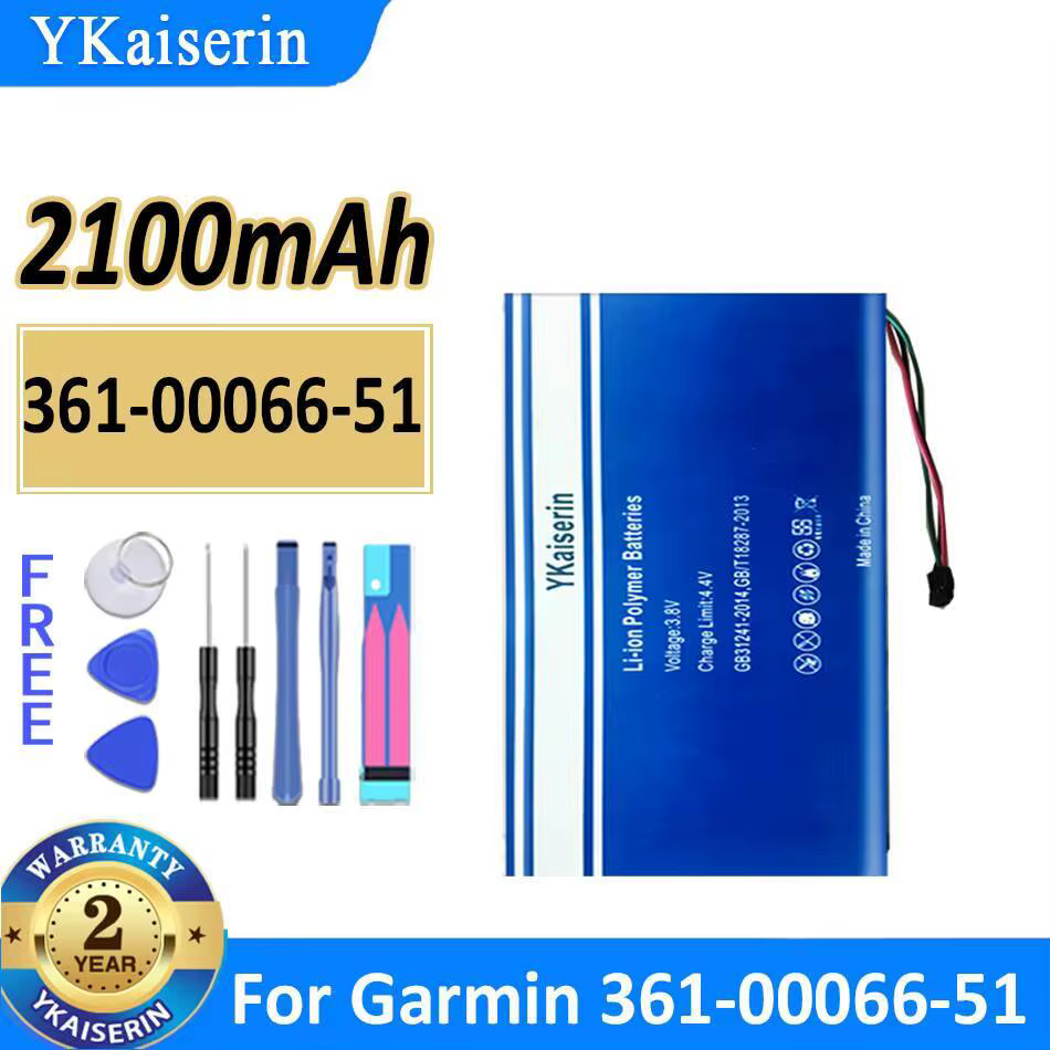 Batterie de montre intelligente 2100Mah respectueuse de l'environnement pour Garmin 361-00066-51