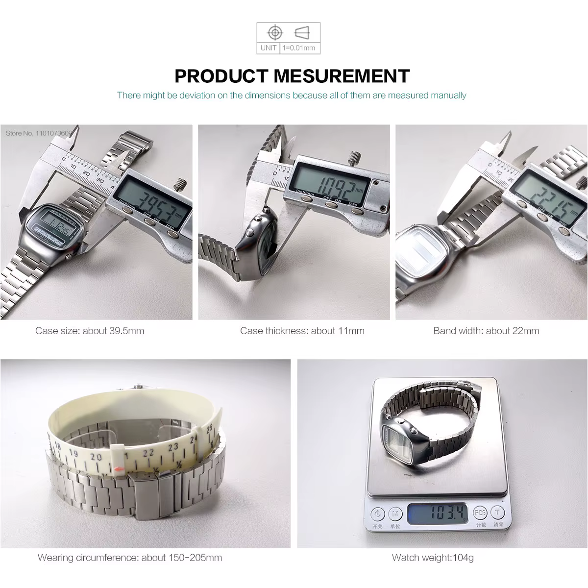 Montre-bracelet numérique rétro unisexe