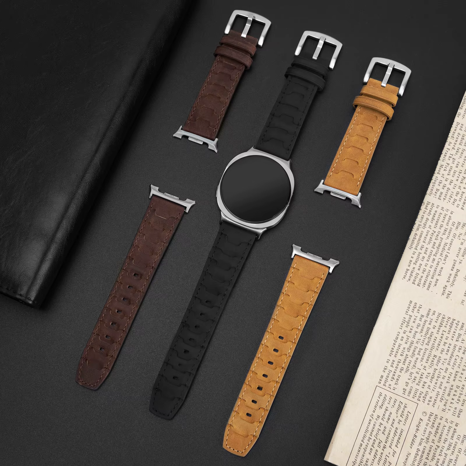 Bracelet de montre en cuir pour Samsung Galaxy Watch 8