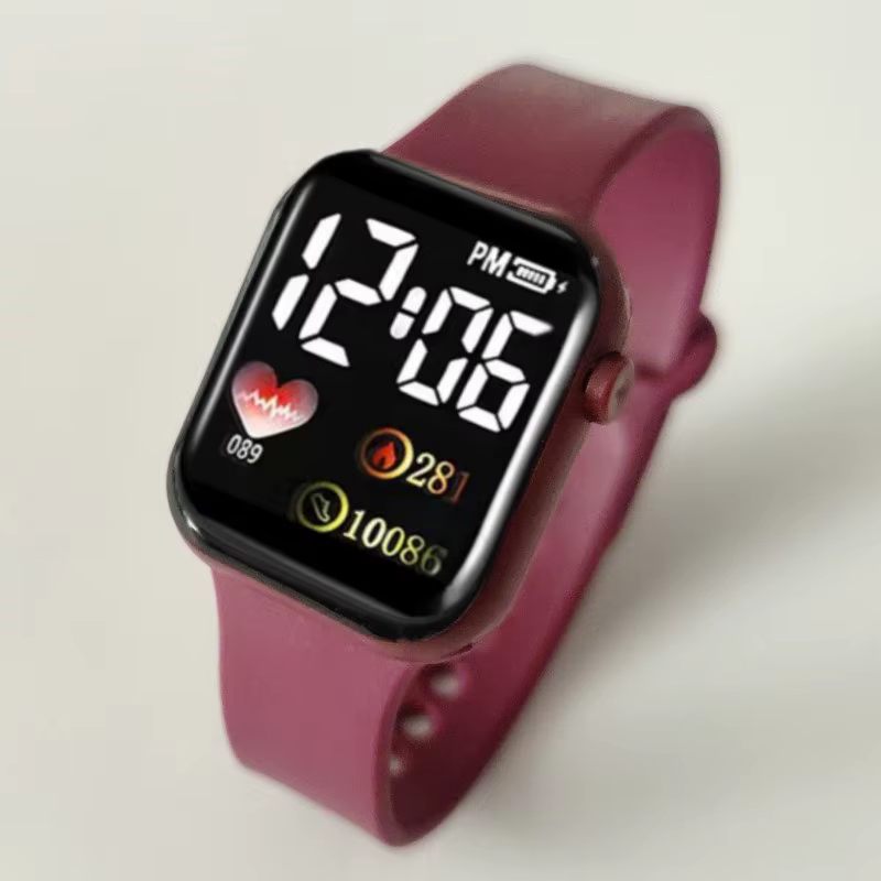 Montres numériques LED pour enfants et adultes