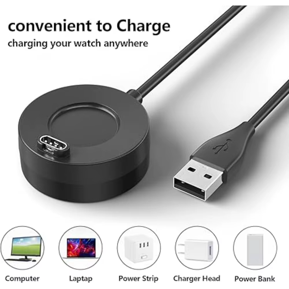 Chargeur USB pour montre connectée Garmin Forerunner 965 955 945 935 745 265 255 245 55 45
