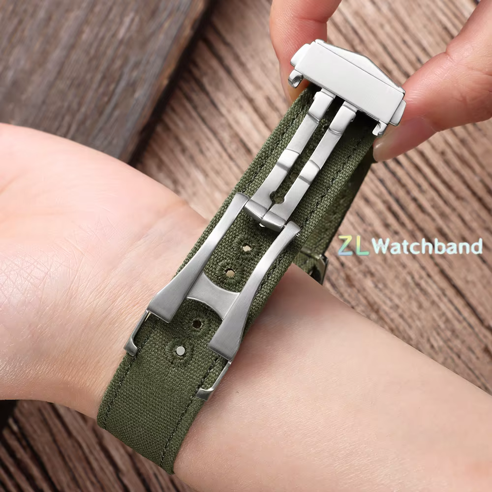 Bracelet de montre en toile de nylon de qualité supérieure pour hommes