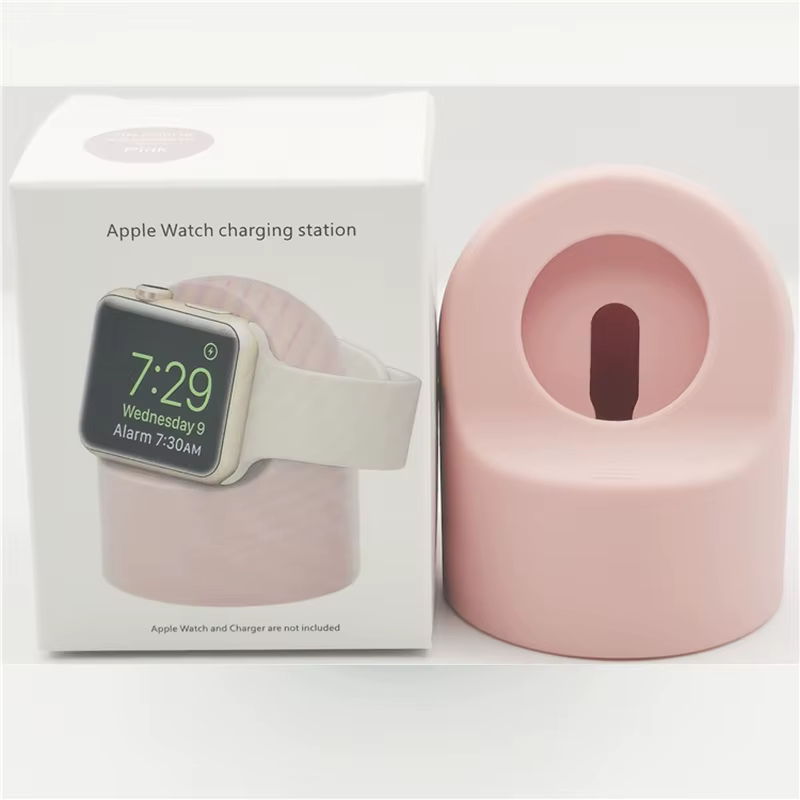Station de chargement en Silicone pour Apple Watch série 11 10 9 8 7 6 5 SE Ultra 3 2 1