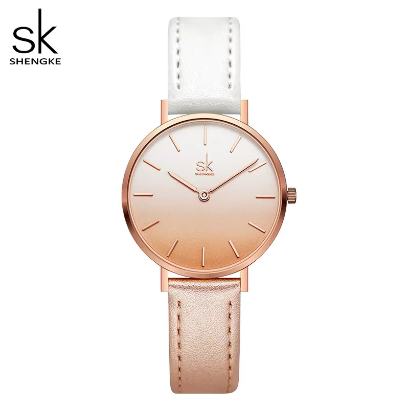 Shengke Simple mode montre pour femme haut de gamme